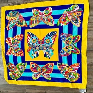 diane gilman silk Scarf 33/34”
